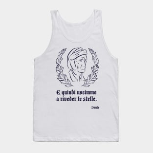 Dante Alighieri Quote, The Divine Comedy, Inferno, Canto 34 Tank Top